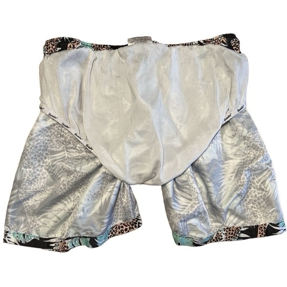 Boardies Swimming Trunks Tropical Jungle Cheetah Print Size S Black Green Orange - Picture 9 of 9